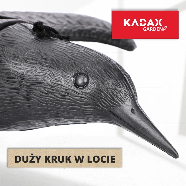 Відлякувач птахів Kadax Великий крук у польоті 56 см 2 шт. K4435 (5903699435229) - зображення 5