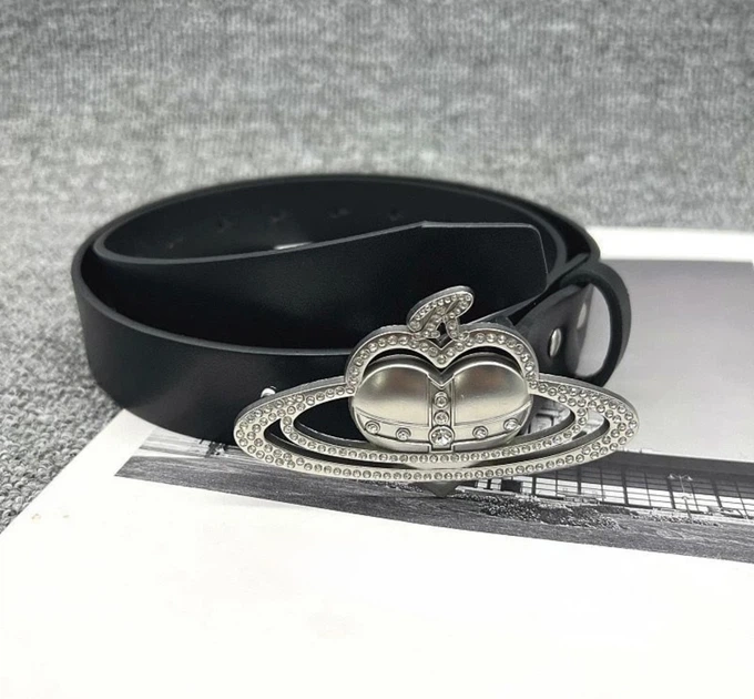 Ремінь Vivienne Westwood жіночий чорного кольору 65097 - Фото 2 Ремінь Vivienne Westwood жіночий чорного кольору 65097 - изображение 2