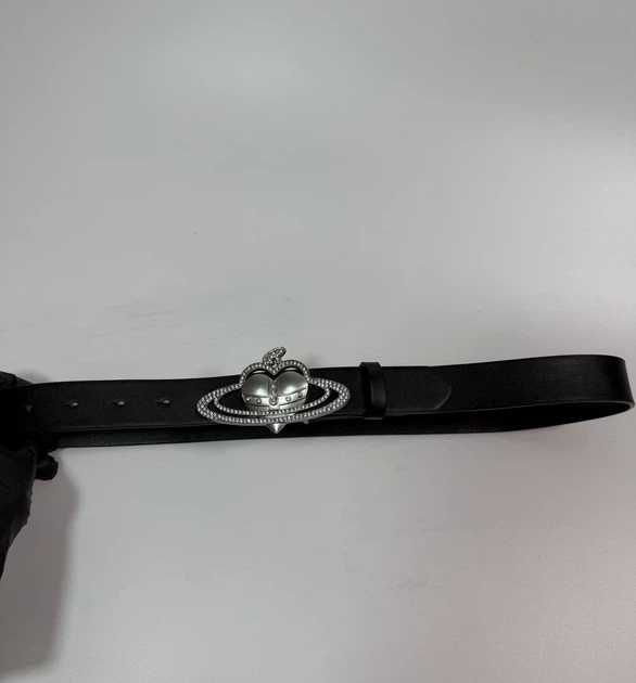 Ремінь Vivienne Westwood жіночий чорного кольору 65097 - Фото 8 Ремінь Vivienne Westwood жіночий чорного кольору 65097 - изображение 8