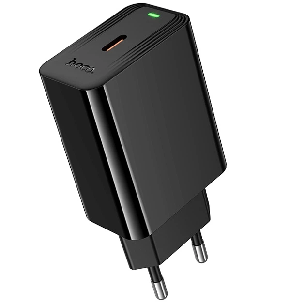 Зарядне мережеве Hoco CS93A PD20W швидка зарядка для телефона/смартфона Чорний - Фото 1 Зарядне мережеве Hoco CS93A PD20W швидка зарядка для телефона/смартфона Чорний - изображение 1