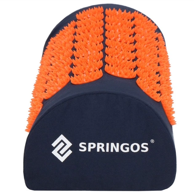 Mata zdrowotna do akupresury Springos FA0155 z kolcami z poduszką 65 x 41 cm Pomarańczowo-ciemno-niebieska (5907719490212) - obraz 10