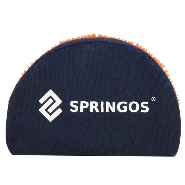 Mata zdrowotna do akupresury Springos FA0155 z kolcami z poduszką 65 x 41 cm Pomarańczowo-ciemno-niebieska (5907719490212) - obraz 11