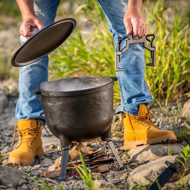 Kociołek żeliwny Kadax Hagen myśliwski 7 L K8421 (5903699477670) - obraz 12