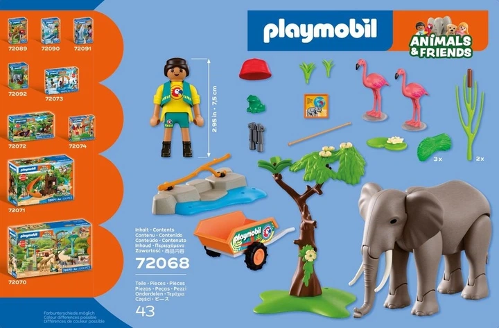 Zestaw zabawek Playmobil Animal and Friends Słoń 72068 (4008789720689) - obraz 6