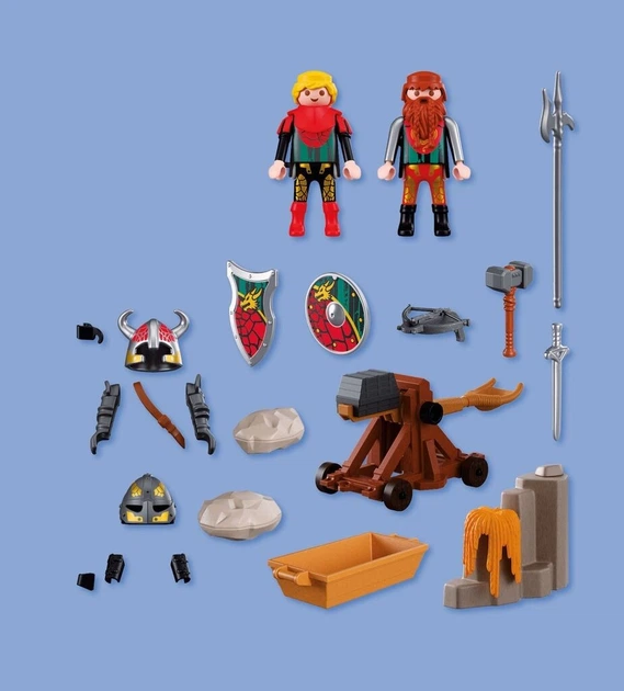 Набір іграшок Playmobil Knights Катапульта лицаря герба Лев 72117 (4008789721174) - зображення 3