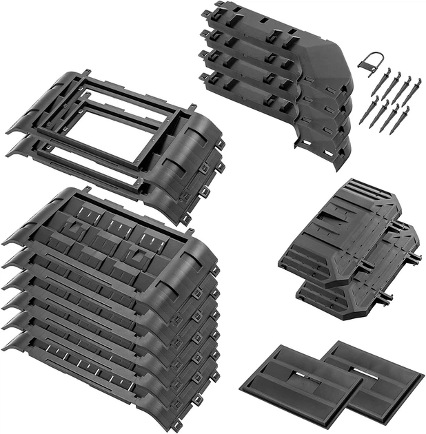 Садовий компостер Kadax Fixem 650 л Чорний K10267 (5903699499009) - зображення 10