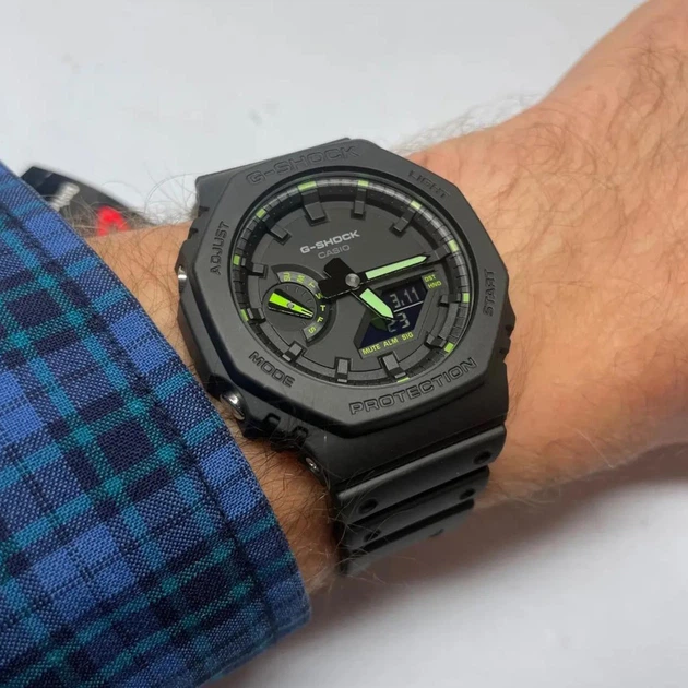 Мужские часы Casio G-SHOCK GA-2100-1A3ER Черный ( AT1141-0497 ) - Фото 5 Мужские часы Casio G-SHOCK GA-2100-1A3ER Черный ( AT1141-0497 ) - изображение 5