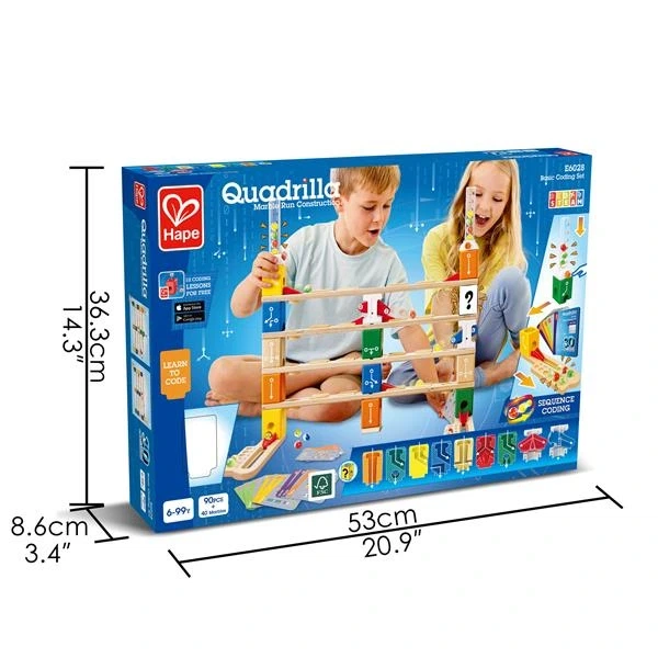 Конструктор-лабіринт Hape Quadrilla Програмування основи 130 ел. (E6028) - Фото 2 Конструктор-лабіринт Hape Quadrilla Програмування основи 130 ел. (E6028) - изображение 2