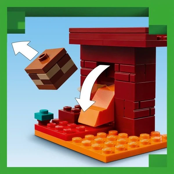 Конструктор LEGO Minecraft Битва з лавою в Незері 99 деталей (21266) - изображение 7