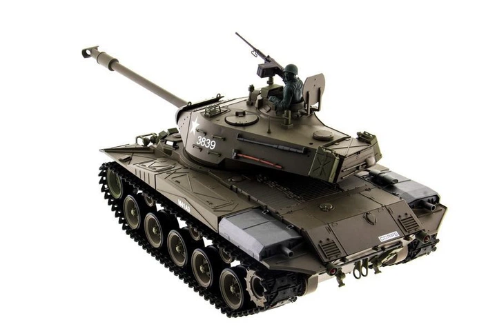 Танк на радиоуправлении с пневмопушкой и инфракрасным боем модель 1:16 Heng Long Bulldog M41A3 (Upgrade) 30154 - Фото 4 Танк на радиоуправлении с пневмопушкой и инфракрасным боем модель 1:16 Heng Long Bulldog M41A3 (Upgrade) 30154 - изображение 4