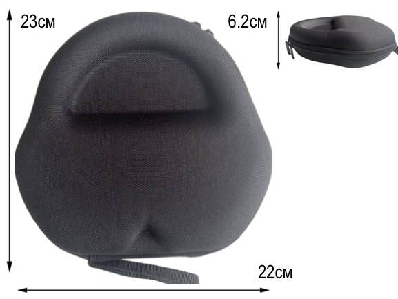 Защитный кейс сумка чехол футляр для наушникив Apple AirPods Max black - Фото 3 Защитный кейс сумка чехол футляр для наушникив Apple AirPods Max black - изображение 3