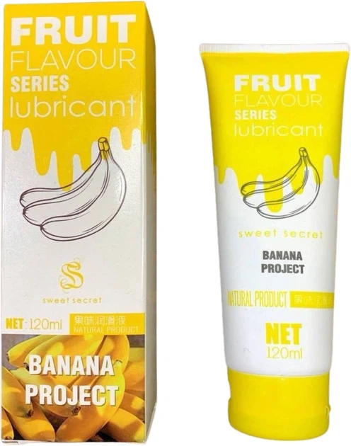 Смаковий лубрикант OLO Fruit Sweet secret оральний лубрикант зі смаком банана - зображення 2