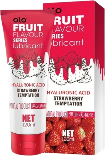 Вкусовой лубрикант OLO Fruit Sweet secret оральный лубрикант со вкусом клубники гель - изображение 2
