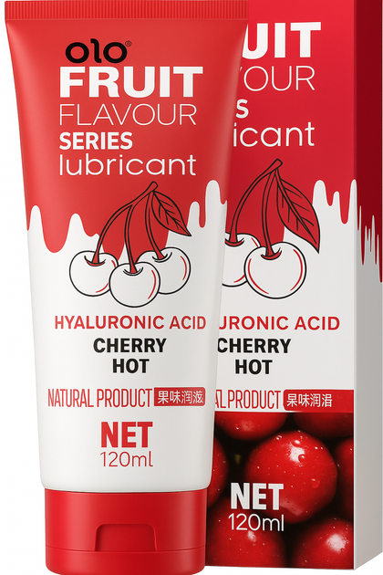 Смаковий лубрикант OLO Fruit Sweet secret оральний лубрикант з ароматом вишні гель - Фото 1 Смаковий лубрикант OLO Fruit Sweet secret оральний лубрикант з ароматом вишні гель - зображення 1