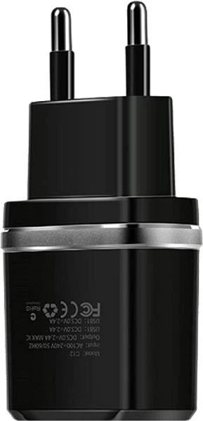 Зарядний пристрій Hoco C12 Smart dual USB мережевий адаптер - зображення 4