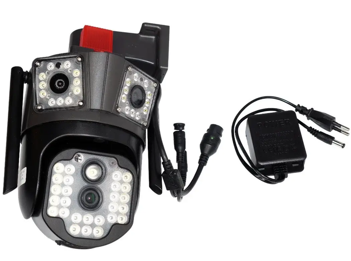 IP камера видеонаблюдения RIAS V35 (v380 APP) Wi-Fi 2 объектива 3MP+3MP с автоматическим отслеживанием Black (3_07871) - Фото 6 IP камера видеонаблюдения RIAS V35 (v380 APP) Wi-Fi 2 объектива 3MP+3MP с автоматическим отслеживанием Black (3_07871) - изображение 6