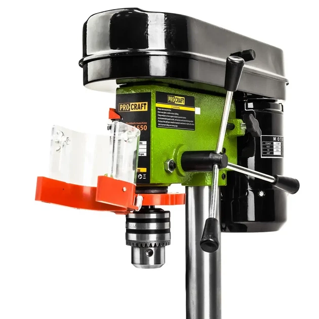 Procraft BD1550 — свердлильний станок 375 Вт, 5 швидкостей, патрон 16 мм, висота 300 мм, лещата в комплекті - зображення 3