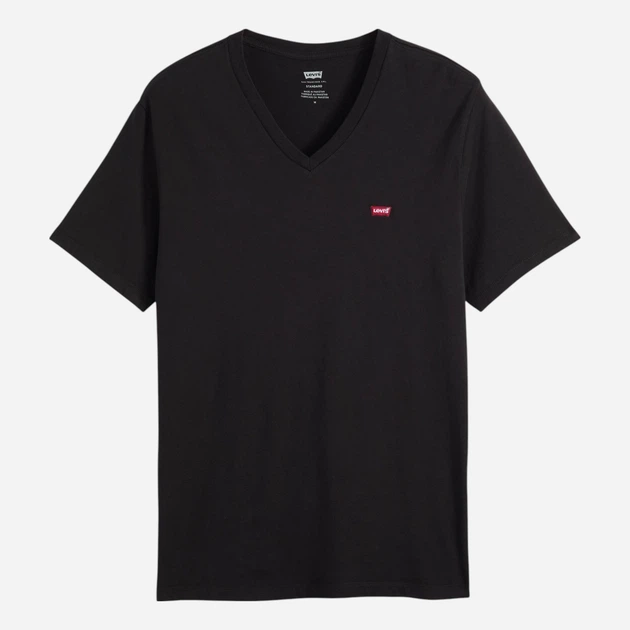 Koszulka męska bawełniana Levi's Original Hm Vneck 85641-0001 M Czarna (5400816647645) - obraz 5