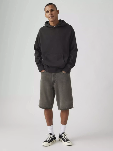 Spodenki męskie bermudy bawełniane Levi`s 478 Baggy Shorts 001JM-0000 33 Ciemnoszare (5401187060996) - obraz 3