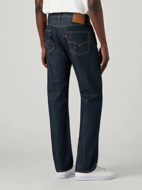 Jeansy regular fit męskie Levi's 501 Original 00501-0162 31-32 Granatowe (5412130541448) - obraz 2