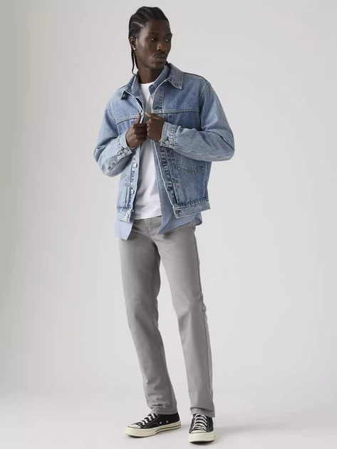 Джинси Slim Fit чоловічі Levi`s 511 Slim 04511-6394 W31L32 Сірі (5401187819327) - зображення 4