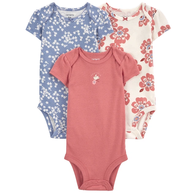 Комплект боди Carter's 3в1 для девочки 55-61 см (1R320510_3M) - Фото 1 Комплект боди Carter's 3в1 для девочки 55-61 см (1R320510_3M) - изображение 1