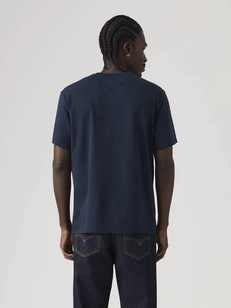 Футболка бавовняна довга чоловіча Levi`s Ng Essential Tee 005GZ-0002 L Темно-синя (5401187816609) - зображення 2