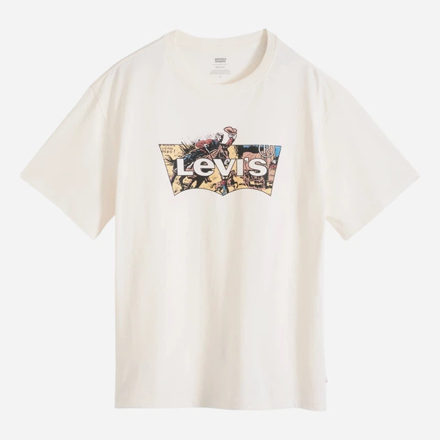 T-shirt męski bawełniany Levi`s Ss Relaxed Fit Tee 16143-2445 L Beżowy (5401187825908) - obraz 5