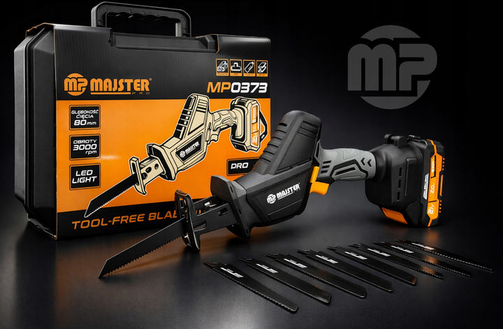 Акумуляторна шабельна пила 21В 2Аг Majster Pro - Фото 2 Акумуляторна шабельна пила 21В 2Аг Majster Pro - зображення 2