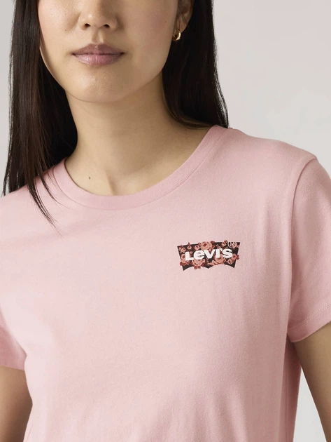 Футболка бавовняна жіноча Levi`s The Perfect Tee 17369-3188 S Рожева (5401030664210) - зображення 4