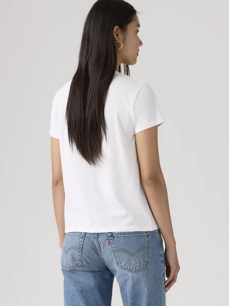 Футболка бавовняна жіноча Levi`s The Perfect Tee 17369-3387 S Біла (5401030740846) - зображення 2