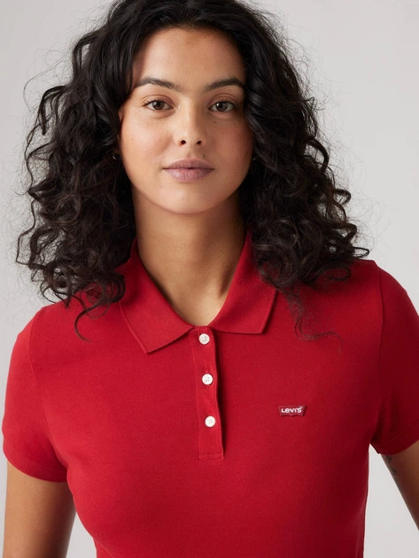 Поло жіноче Levi`s Hm Polo 52599-0083 L Червоне (5401187168845) - зображення 4