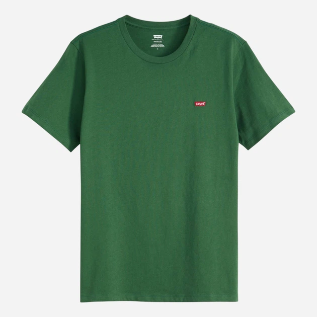 Футболка бавовняна довга чоловіча Levi`s Ss Original Hm Tee 56605-0292 S Зелена (5401187368252) - зображення 5