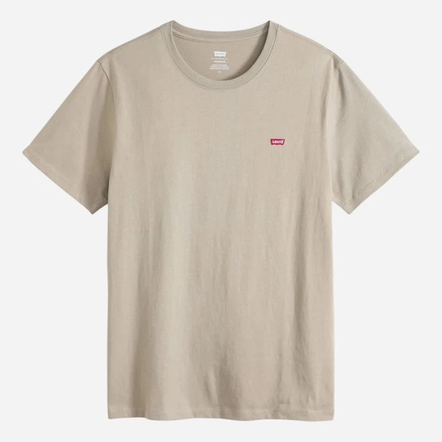 Футболка бавовняна довга чоловіча Levi`s Ss Original Hm Tee 56605-0301 S Бежева (5401187752976) - зображення 5