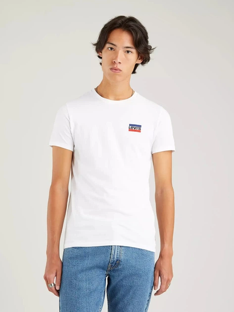 Zestaw koszulek męskich Levi's 79681-0015 2XL 2 szt Biały/Granatowy - obraz 2