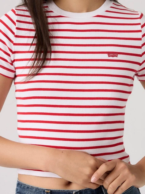 Футболка бавовняна жіноча Levi`s Essential Sporty Tee A7419-0045 L Біла (5401187780313) - зображення 5