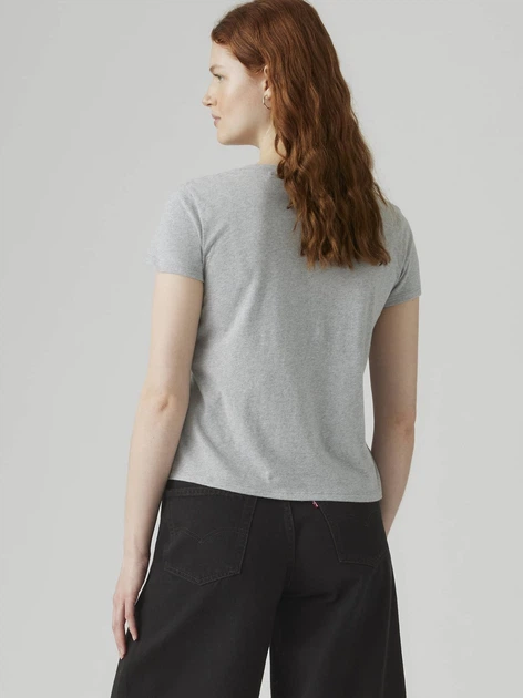 Zestaw koszulek damskich 2 szt Levi`s 2Pack Perfect Vneck 004AN-0002 M Biały/Szary (5401187368979) - obraz 5