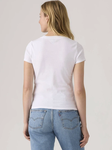 Zestaw koszulek damskich 2 szt Levi`s 2Pack Essential Ss Tee 004AO-0000 L Biały/Czarny (5401187423791) - obraz 3