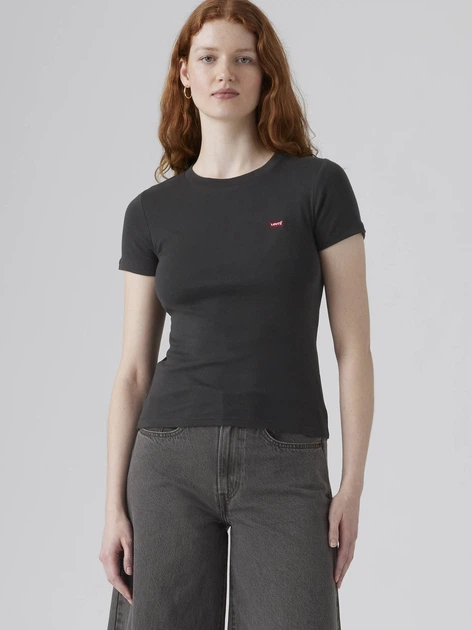 Zestaw koszulek damskich 2 szt Levi`s 2Pack Essential Ss Tee 004AO-0000 L Biały/Czarny (5401187423791) - obraz 4