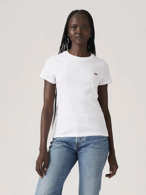 Zestaw koszulek damskich 2 szt Levi`s 2Pack Essential Ss Tee 004AO-0003 L Biały/Czerwony (5401187368290) - obraz 2