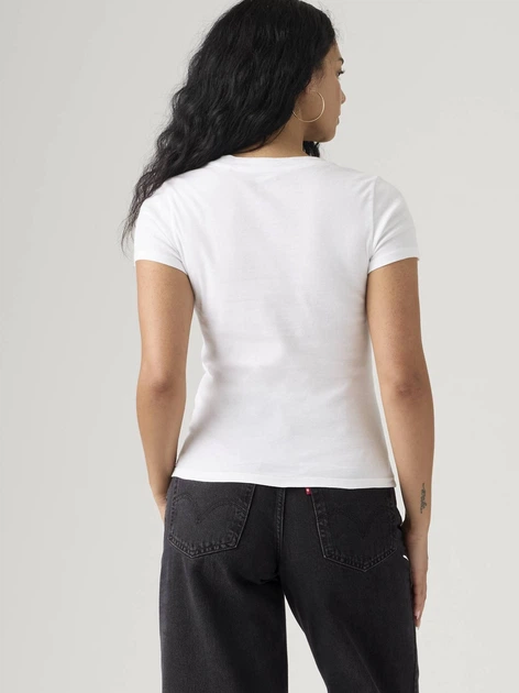 Zestaw koszulek damskich 2 szt Levi`s 2Pack Essential Ss Tee 004AO-0005 L Biały/Błękitny (5401187450643) - obraz 5