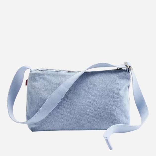 Сумка багет жіноча тканинна середня Levi`s Ali Small Shoulder Bag Ov 004C9-0007 Блакитна (5401030717473/5401187677019) - зображення 3