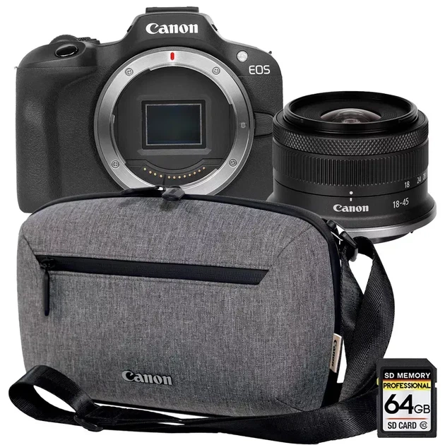 Фотоаппарат Canon EOS R100 + RF-S 18-45S + BAG + SD SEE (6052C074) - Фото 1 Фотоаппарат Canon EOS R100 + RF-S 18-45S + BAG + SD SEE (6052C074) - изображение 1