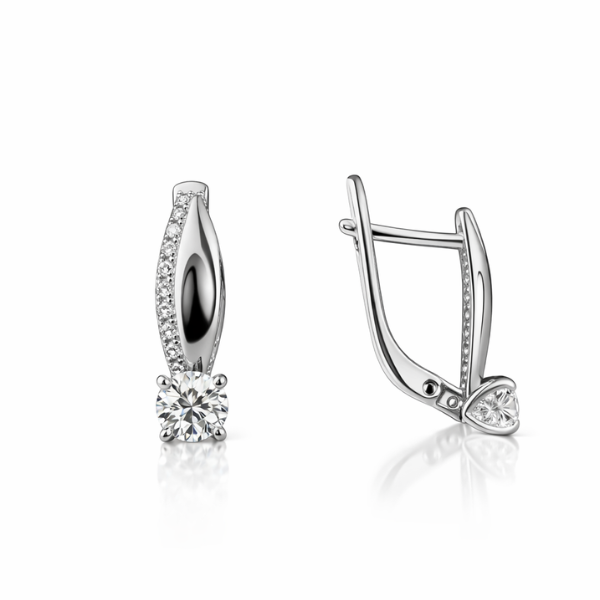 Сережки срібні Фантазія з фіанітами Silver Style (20261.40 sku:2300104409586) - Фото 1 Сережки срібні Фантазія з фіанітами Silver Style (20261.40 sku:2300104409586) - зображення 1