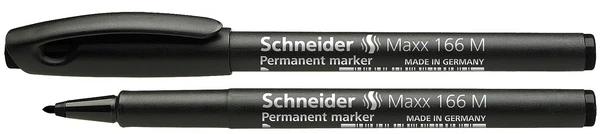 Маркер перманентний Schneider MAXX 166 чорний 1 мм конусоподібний (S116601) - Фото 1 Маркер перманентний Schneider MAXX 166 чорний 1 мм конусоподібний (S116601) - зображення 1