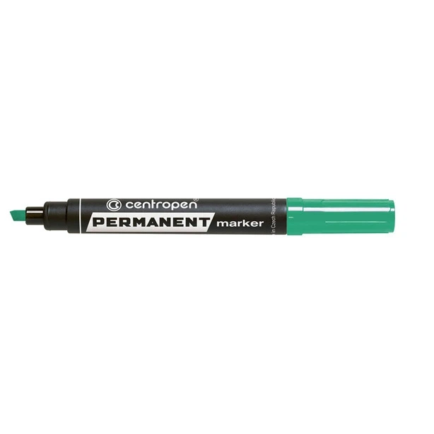 Маркер перманентний Centropen Permanent зелений 1-4.6 мм клиноподібний (8576/04) - Фото 1 Маркер перманентний Centropen Permanent зелений 1-4.6 мм клиноподібний (8576/04) - изображение 1