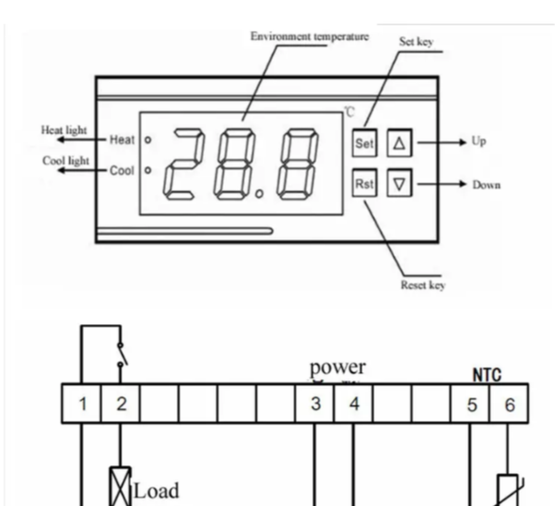 Терморегулятор MH1210W 10А 220В -50~+110°C (точность 0.1°C) - изображение 5