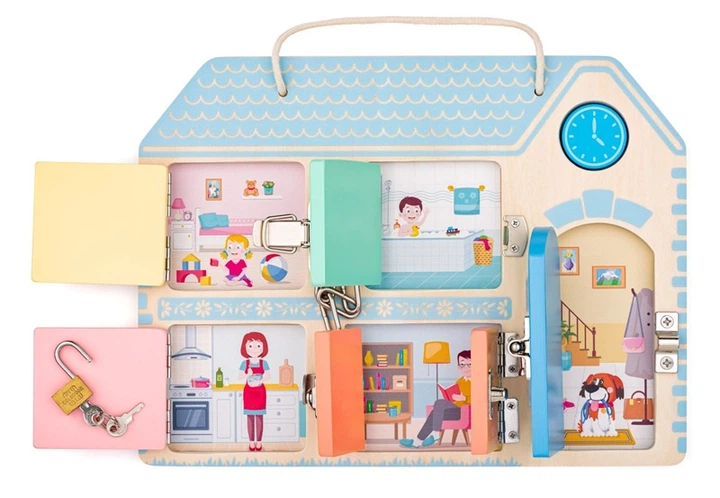 Іграшка WoodyLand бізіборд із замками 91989 19895 (8591864919895) - зображення 3