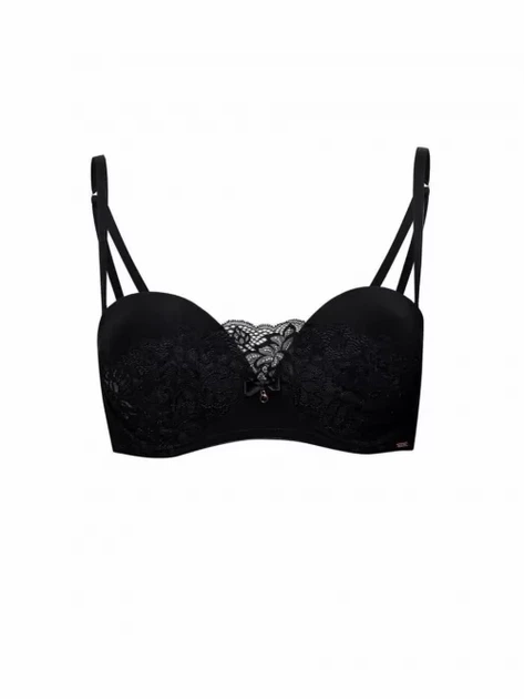 Комплект белья бюстгальтер балконет и трусики Marc & André Collection LaceStori W20-0324-BNM-LY 75B/36 черный - Фото 4 Комплект белья бюстгальтер балконет и трусики Marc & André Collection LaceStori W20-0324-BNM-LY 75B/36 черный - изображение 4