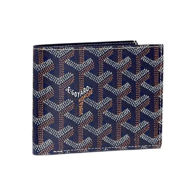 Гаманець Goyard синього кольору 11 × 9,7 см - Фото 1 Гаманець Goyard синього кольору 11 × 9,7 см - зображення 1